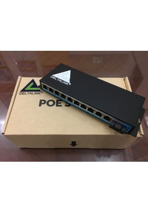 DL-SW-AF-821GF 8 Port POE 10/100Mbps Fast Ethernet Switch + 2 Port Uplink 1Gbps Gigabit Ethernet + 1 Port 1Gbps Dual Fiber